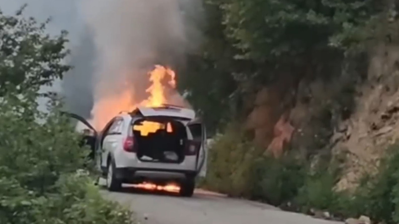 Alevler aracı sarmadan kendilerini attılar: Giresun’da facia ucuz atlatıldı